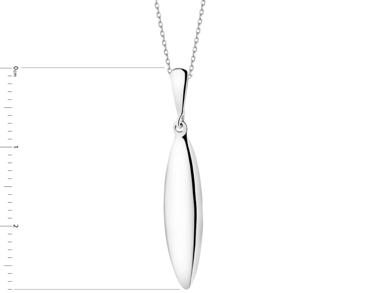 Rhodium Plated Silver Pendant