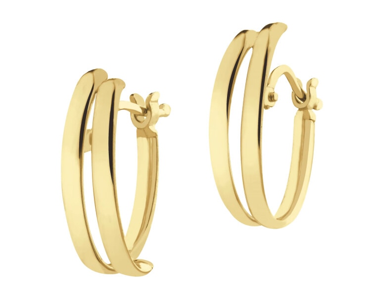 14 K Yellow Gold Earrings 