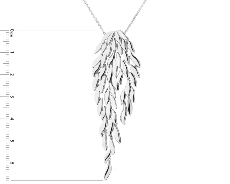 Rhodium Plated Silver Pendant