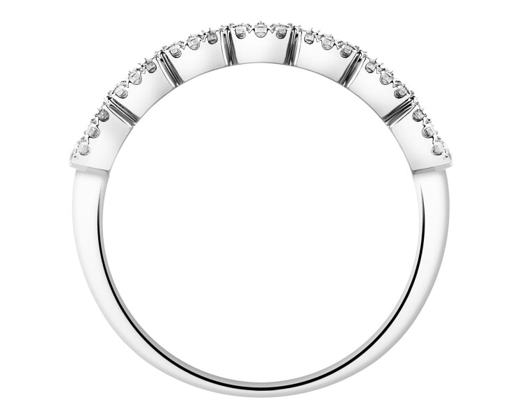 Zlatý prsten s diamanty - 0,49 ct - ryzost 585