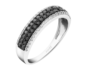 Zlatý prsten s diamanty - 0,41 ct - ryzost 585