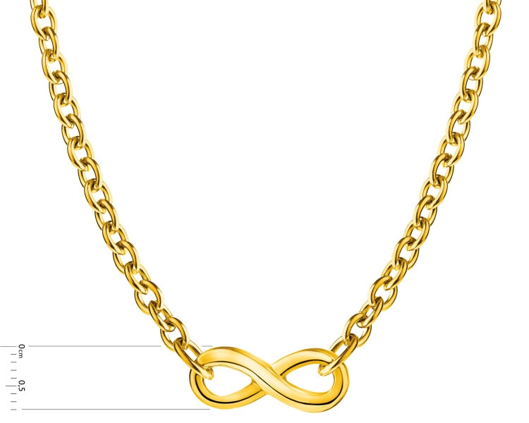 Naszyjnik ze stali szlachetnej - nieskończoność