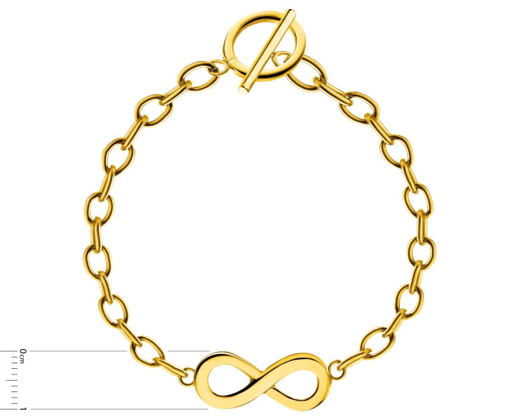 Bransoletka ze stali szlachetnej - nieskończoność