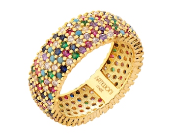 Gold-Plated Brass Eternity with Cubic Zirconia