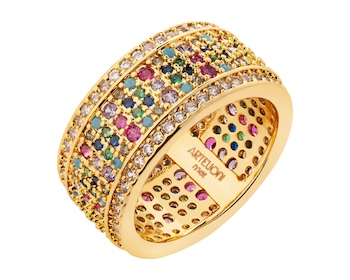 Gold-Plated Brass Eternity with Cubic Zirconia