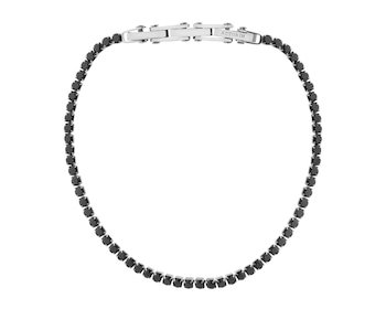 Stainless Steel Bracelet with Cubic Zirconia