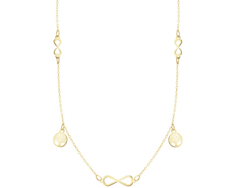 9 K Yellow Gold Necklace 