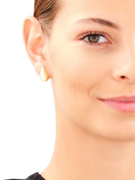 Złote kolczyki - łezki