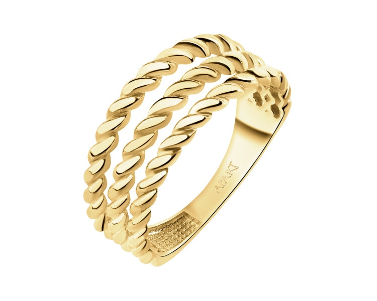 9 K Yellow Gold Band Ring 