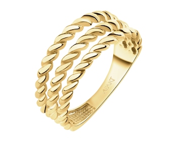 9 K Yellow Gold Band Ring 