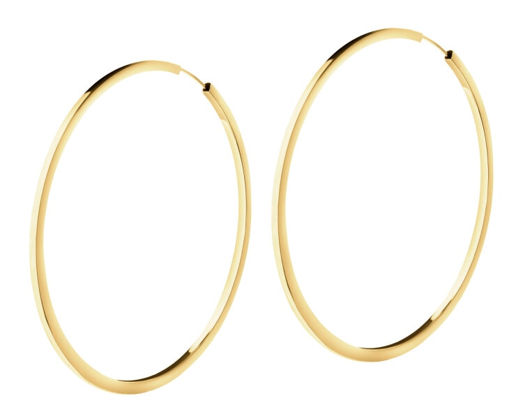 9 K Yellow Gold Hoop Earring 