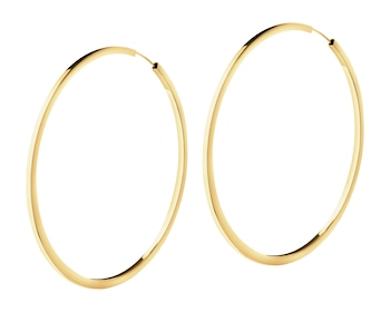 9 K Yellow Gold Hoop Earring 