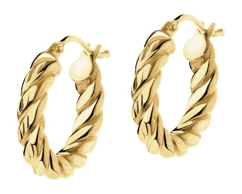 9 K Yellow Gold Hoop Earring 