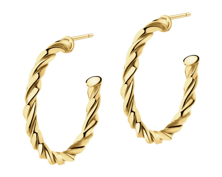 9 K Yellow Gold Hoop Earring 