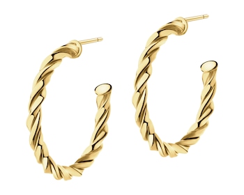 9 K Yellow Gold Hoop Earring 