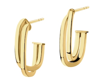 9 K Yellow Gold Earrings 