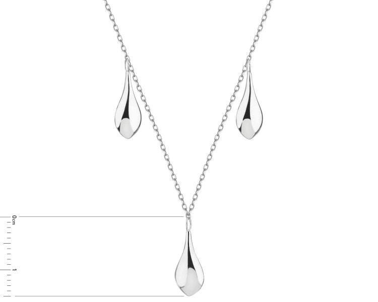 Rhodium Plated Silver Necklace