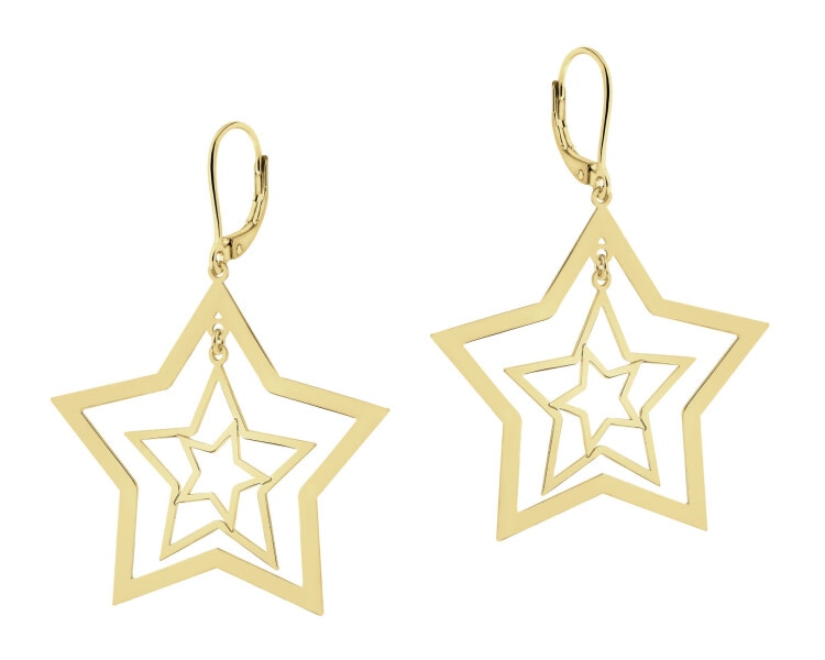 Gold-Plated Silver Dangling Earring 