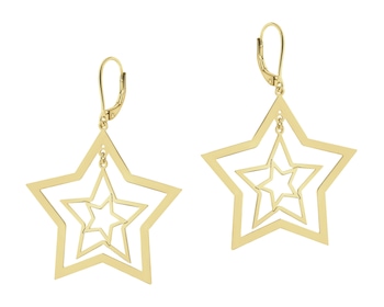 Gold-Plated Silver Dangling Earring 