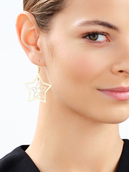 Gold-Plated Silver Dangling Earring 