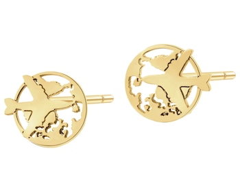 Gold-Plated Silver Earrings 