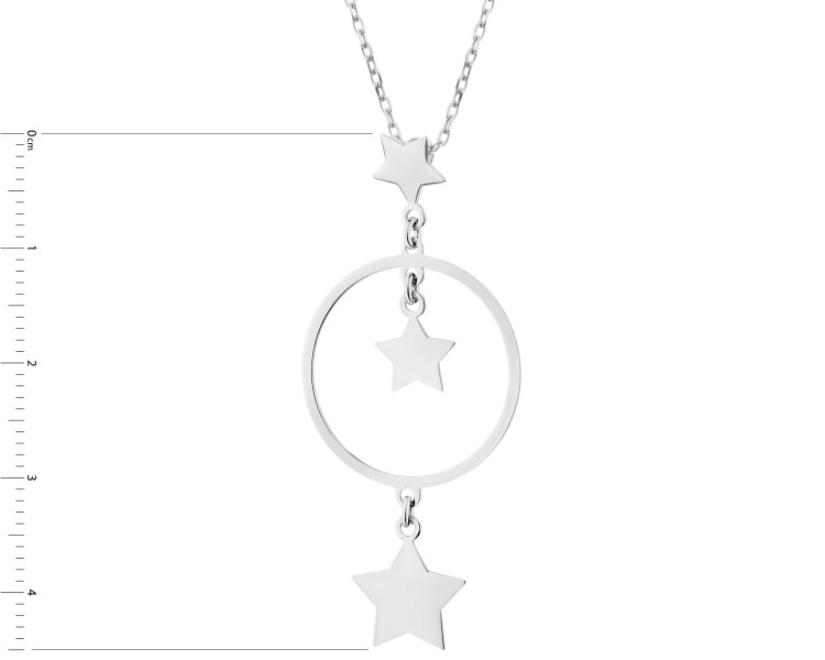 Rhodium Plated Silver Necklace