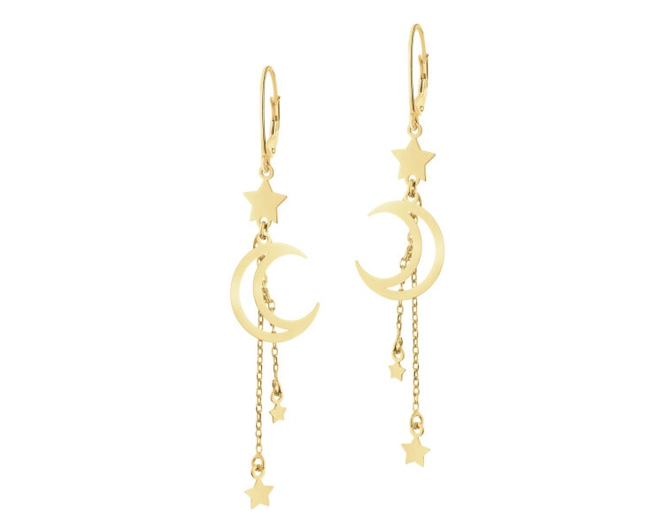 Gold-Plated Silver Dangling Earring 