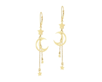 Gold-Plated Silver Dangling Earring 