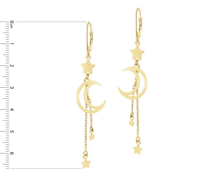 Gold-Plated Silver Dangling Earring