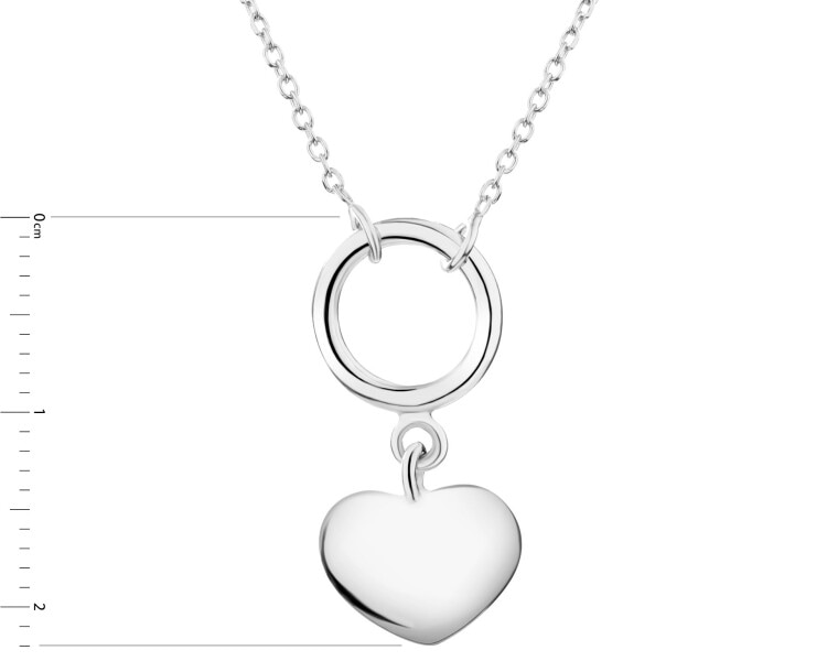 Rhodium Plated Silver Necklace