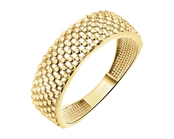 9 K Yellow Gold Band Ring 