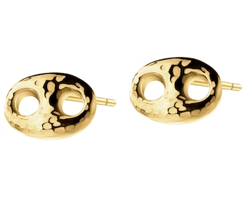 9 K Yellow Gold Earrings 