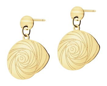 9 K Yellow Gold Dangling Earring 