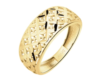 14 K Yellow Gold Band Ring 