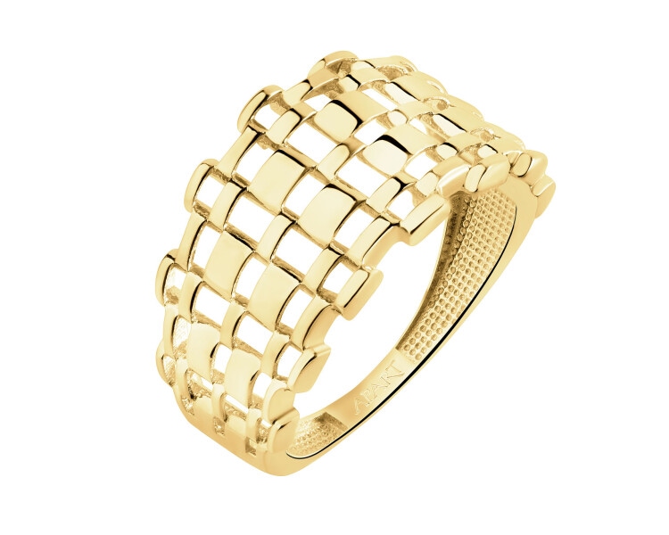 9 K Yellow Gold Band Ring 