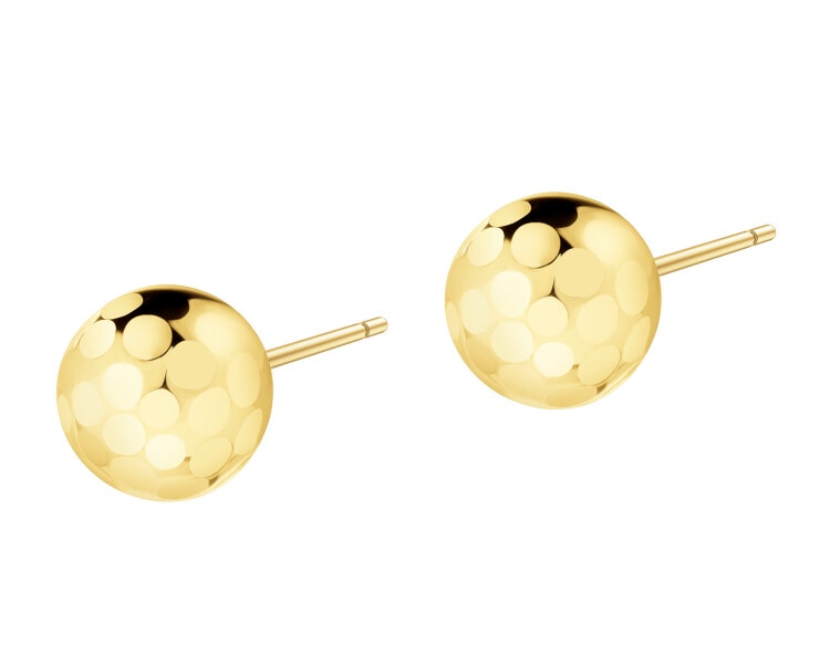 8 K Yellow Gold Earrings 