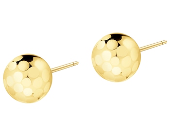 8 K Yellow Gold Earrings 