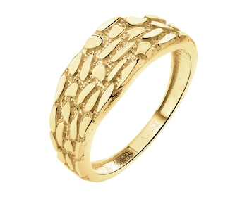 9 K Yellow Gold Band Ring 