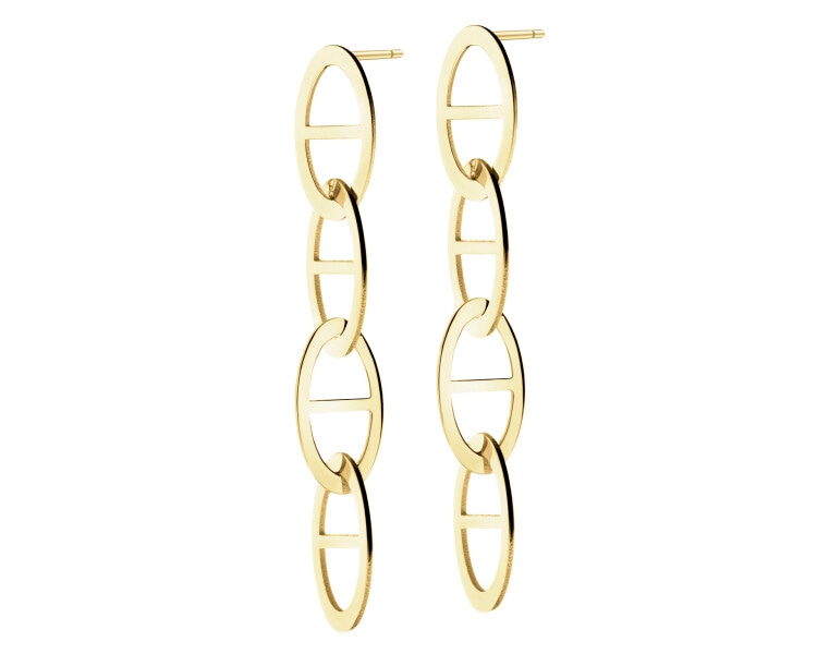 8 K Yellow Gold Dangling Earring 