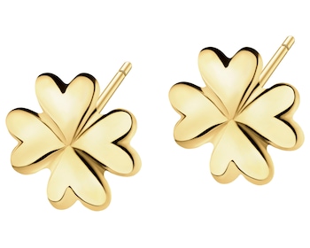 9 K Yellow Gold Earrings 