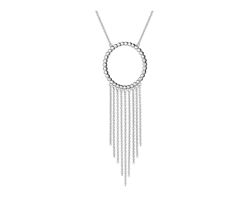 Rhodium Plated Silver Necklace 