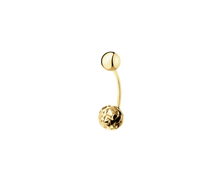 8 K Yellow Gold Navel Piercing 