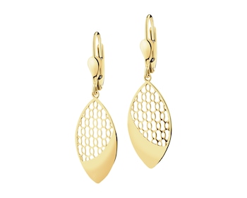 14 K Yellow Gold Dangling Earring 