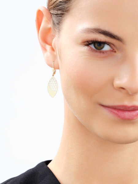 14 K Yellow Gold Dangling Earring 