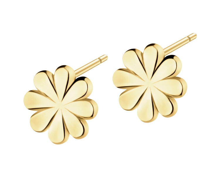 14 K Yellow Gold Earrings 