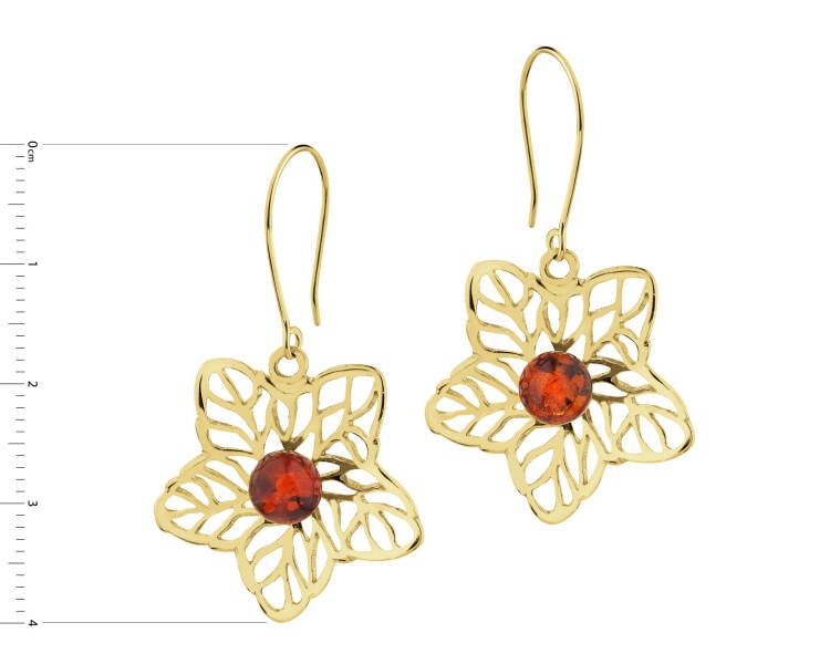 Gold-Plated Silver Dangling Earring