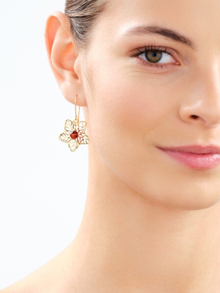 Gold-Plated Silver Dangling Earring 