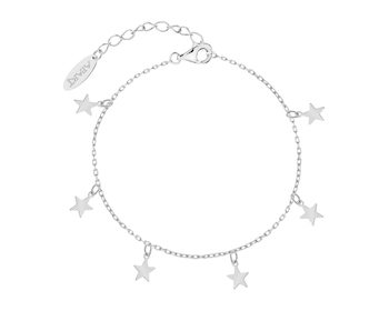 Rhodium Plated Silver Bracelet 