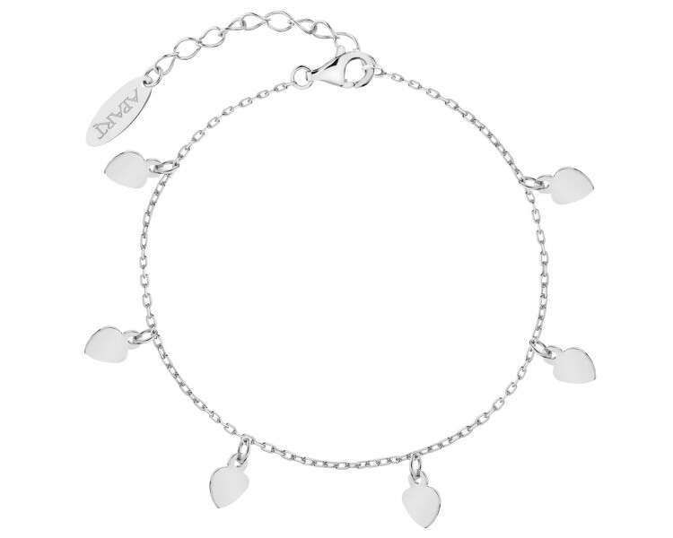 Rhodium Plated Silver Bracelet 