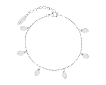 Rhodium Plated Silver Bracelet 